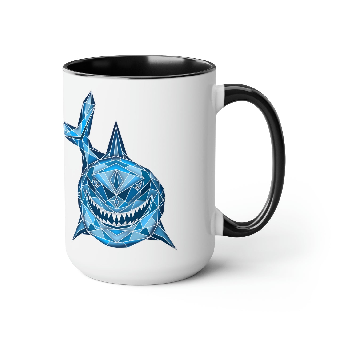 Shark Two-Tone Coffee Mugs, 15oz