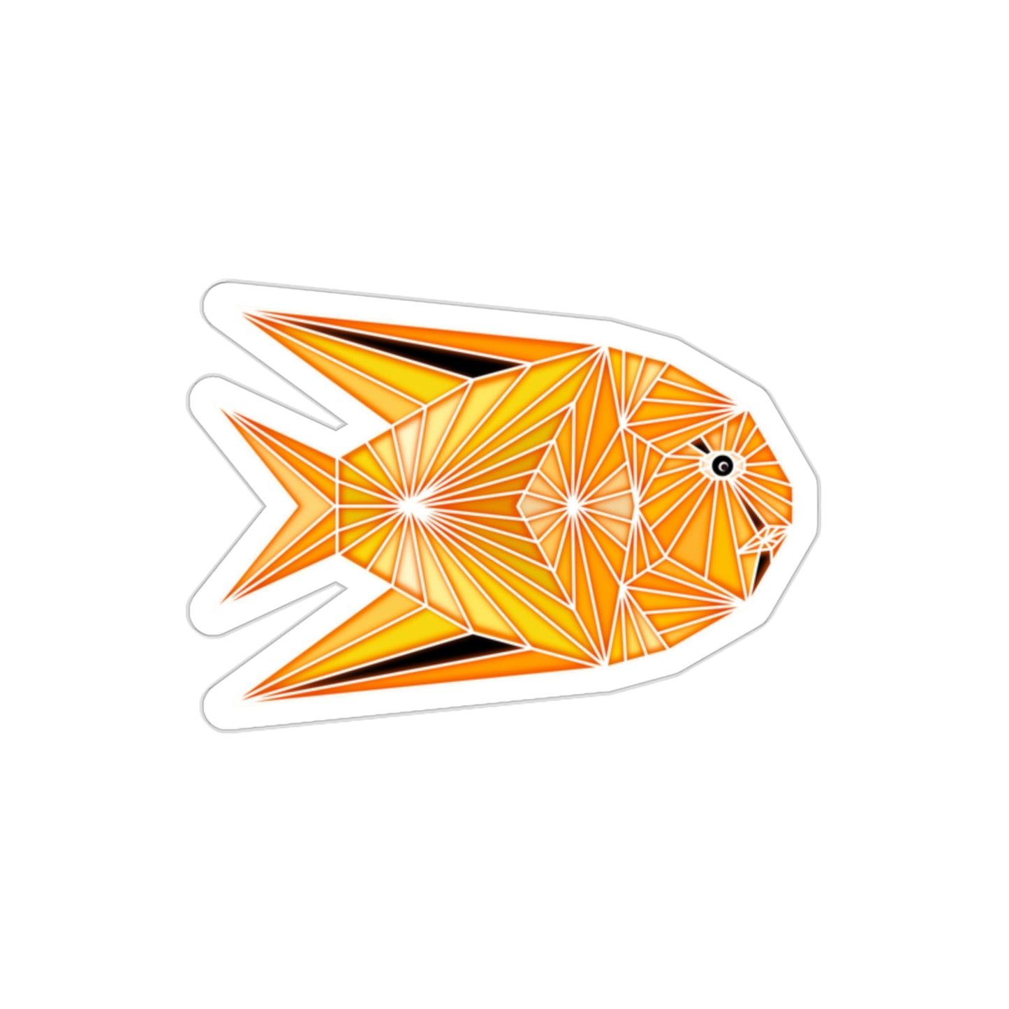 Yellow Fish Die-Cut Stickers