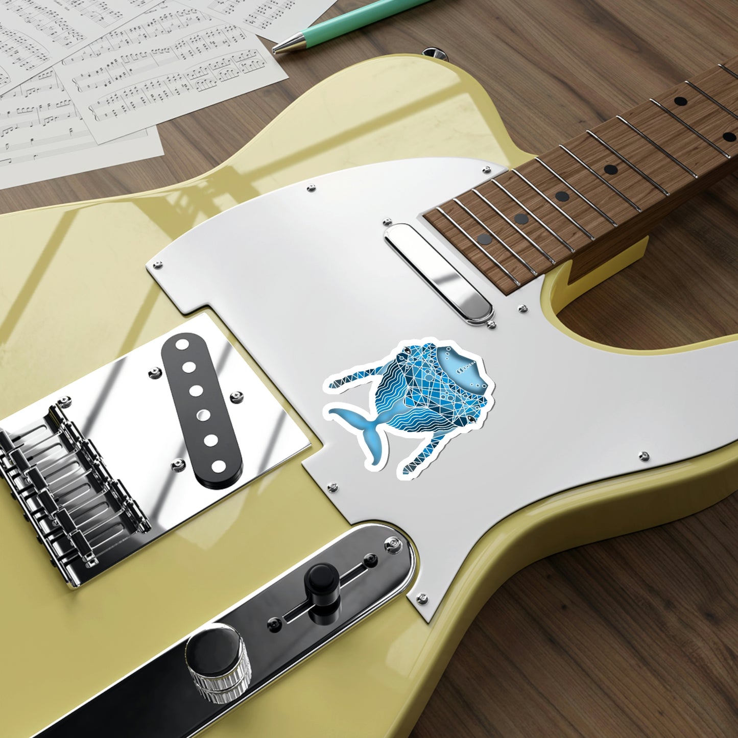 Blue whale Die-Cut Stickers