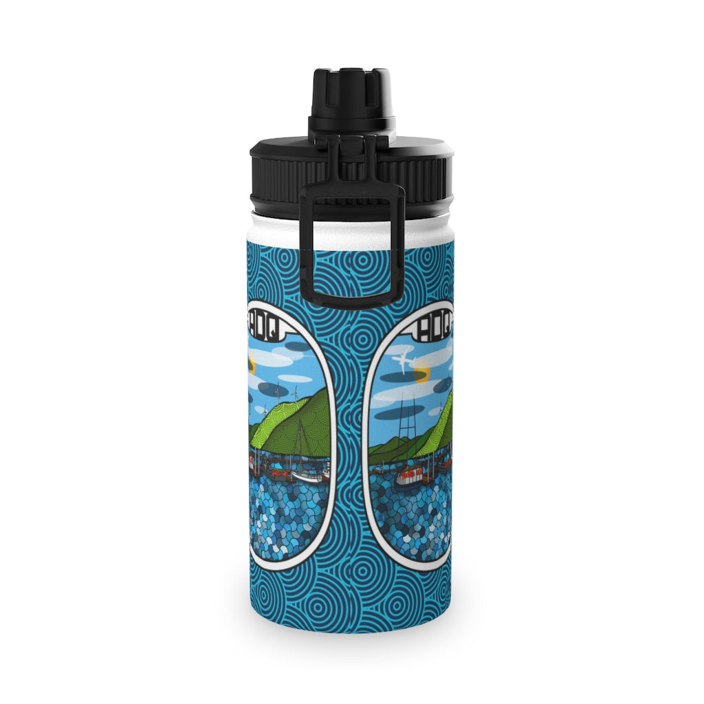 ADQ Kodiak Stainless Steel Water Bottle, Sports Lid