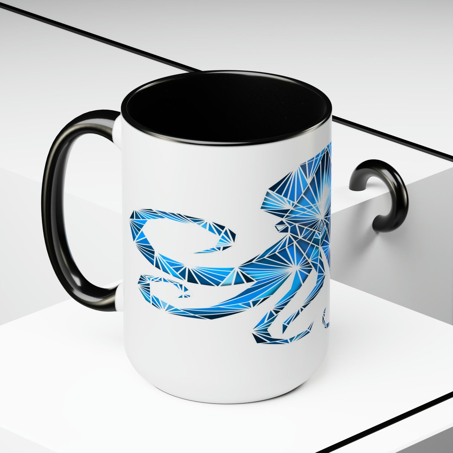 Two-Tone Coffee Mugs, 15oz