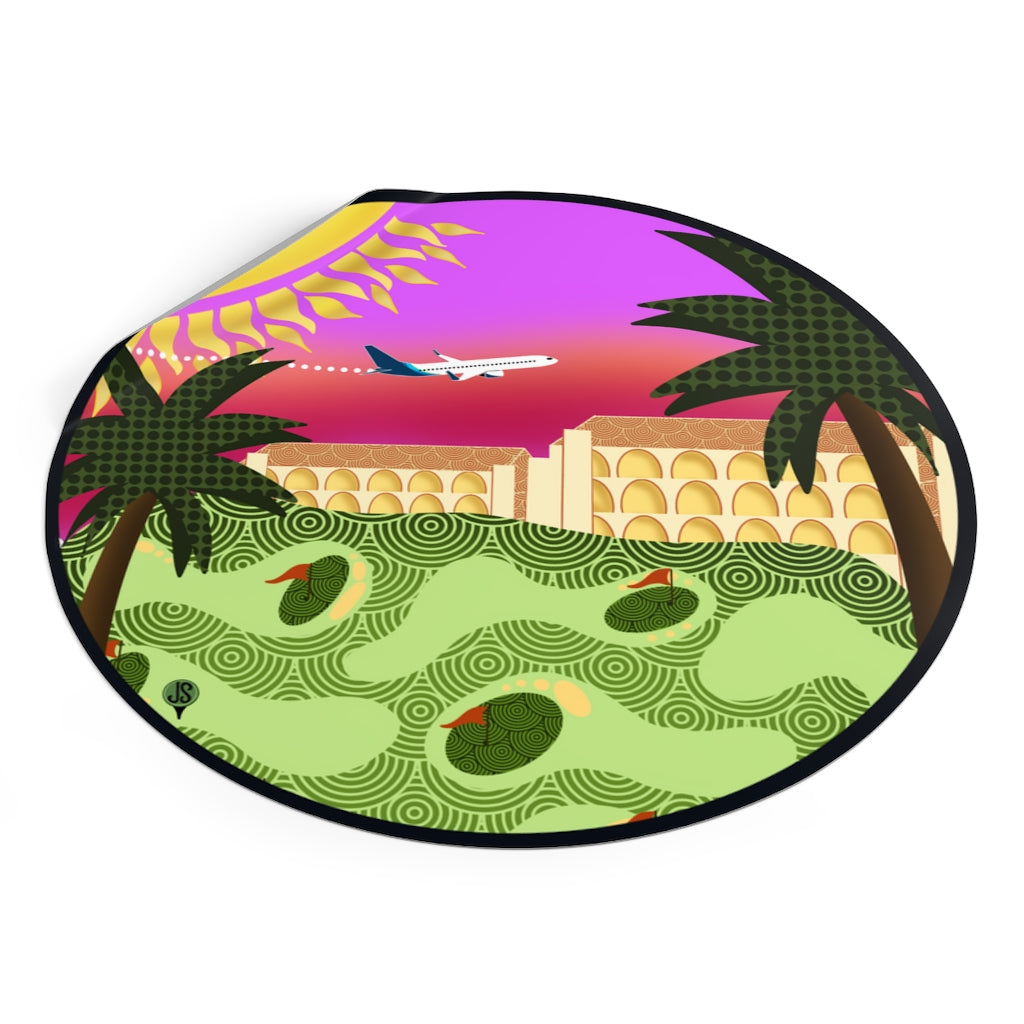 Phoenix golf Round Vinyl Stickers