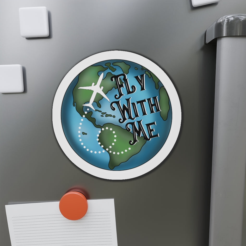 Fly with me Kiss-Cut Magnets