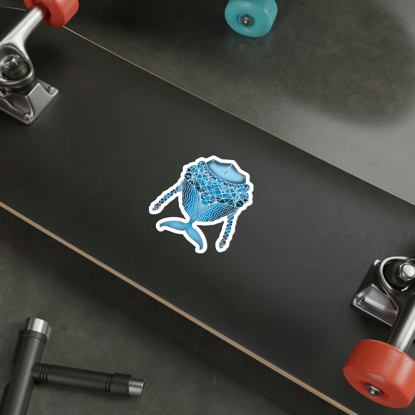Blue whale Die-Cut Stickers
