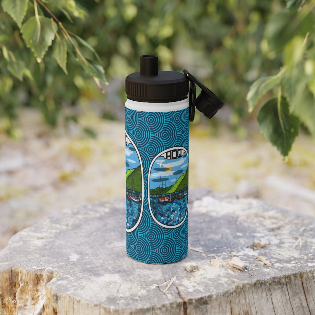 ADQ Kodiak Stainless Steel Water Bottle, Sports Lid