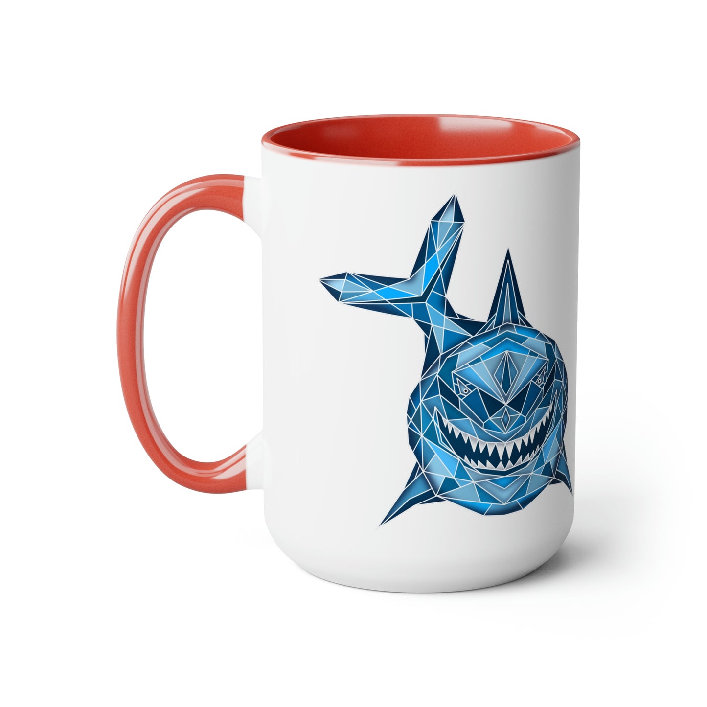 Shark Two-Tone Coffee Mugs, 15oz