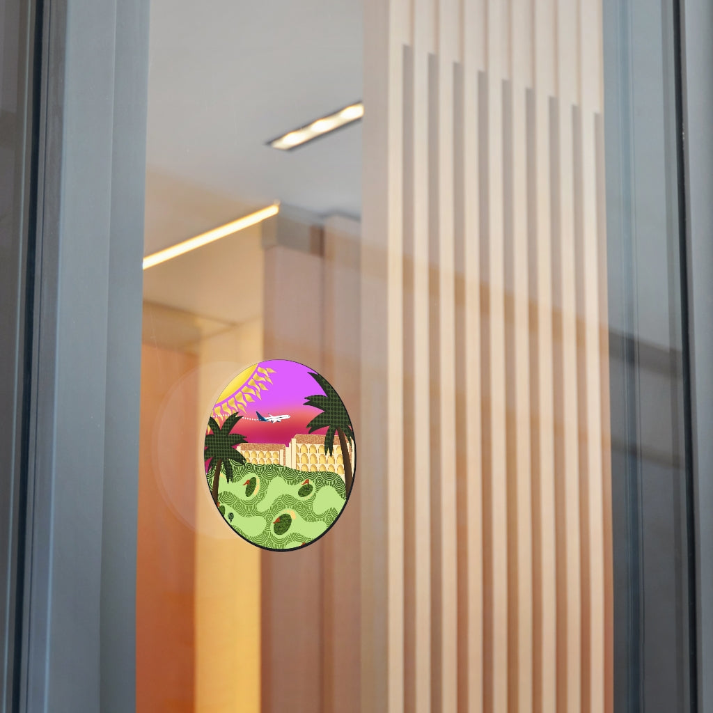 Phoenix golf Round Vinyl Stickers