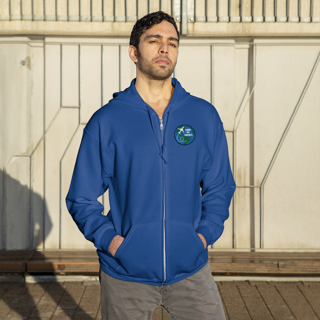 Color My Travels Unisex Zip Up Hoodie