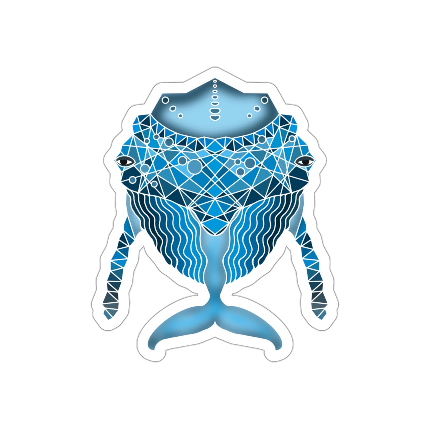 Blue whale Die-Cut Stickers