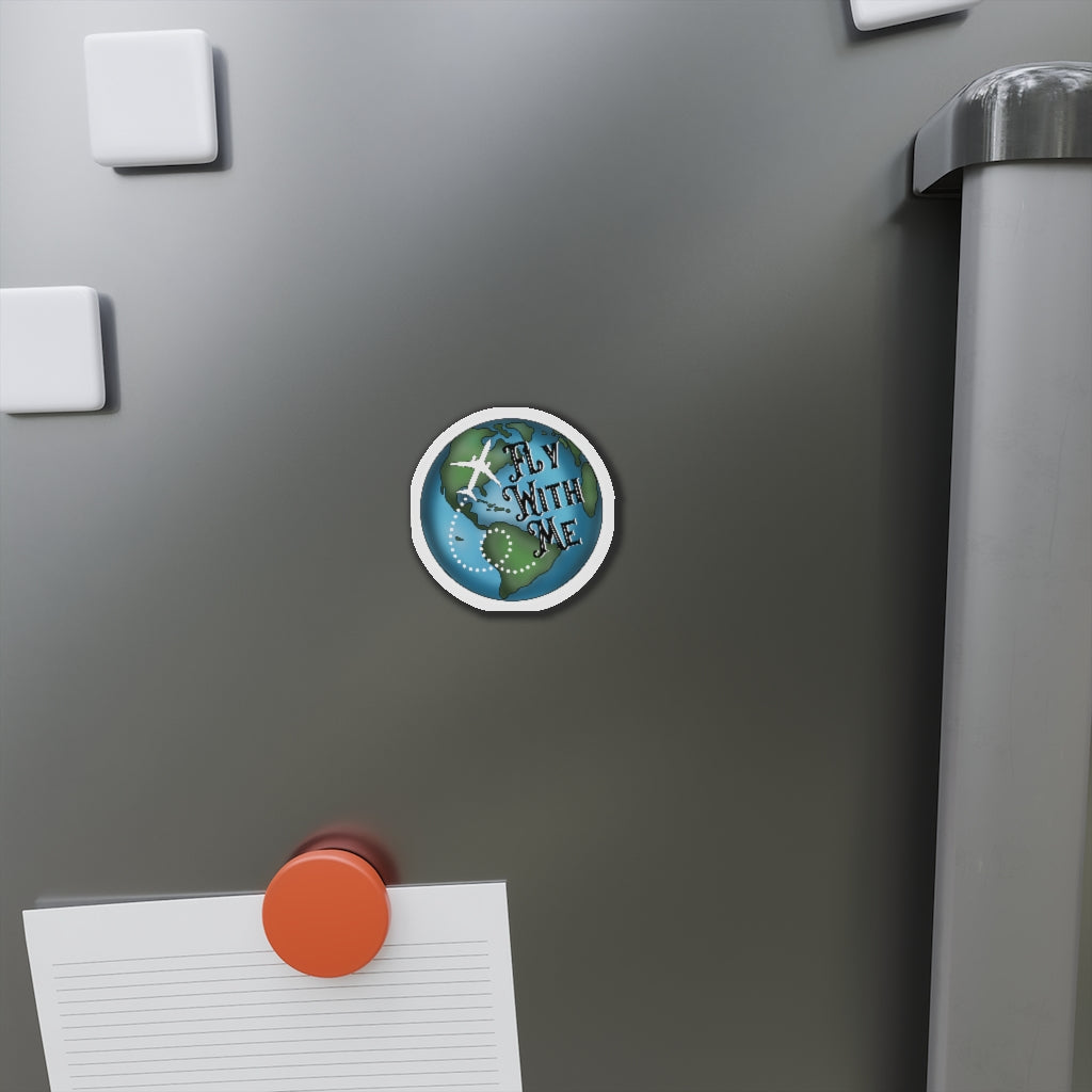 Fly with me Kiss-Cut Magnets