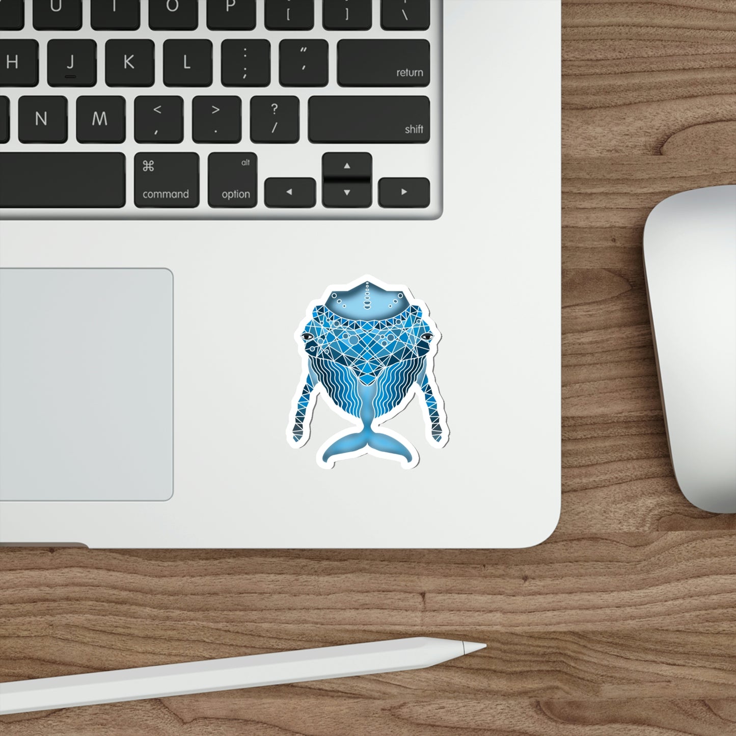 Blue whale Die-Cut Stickers