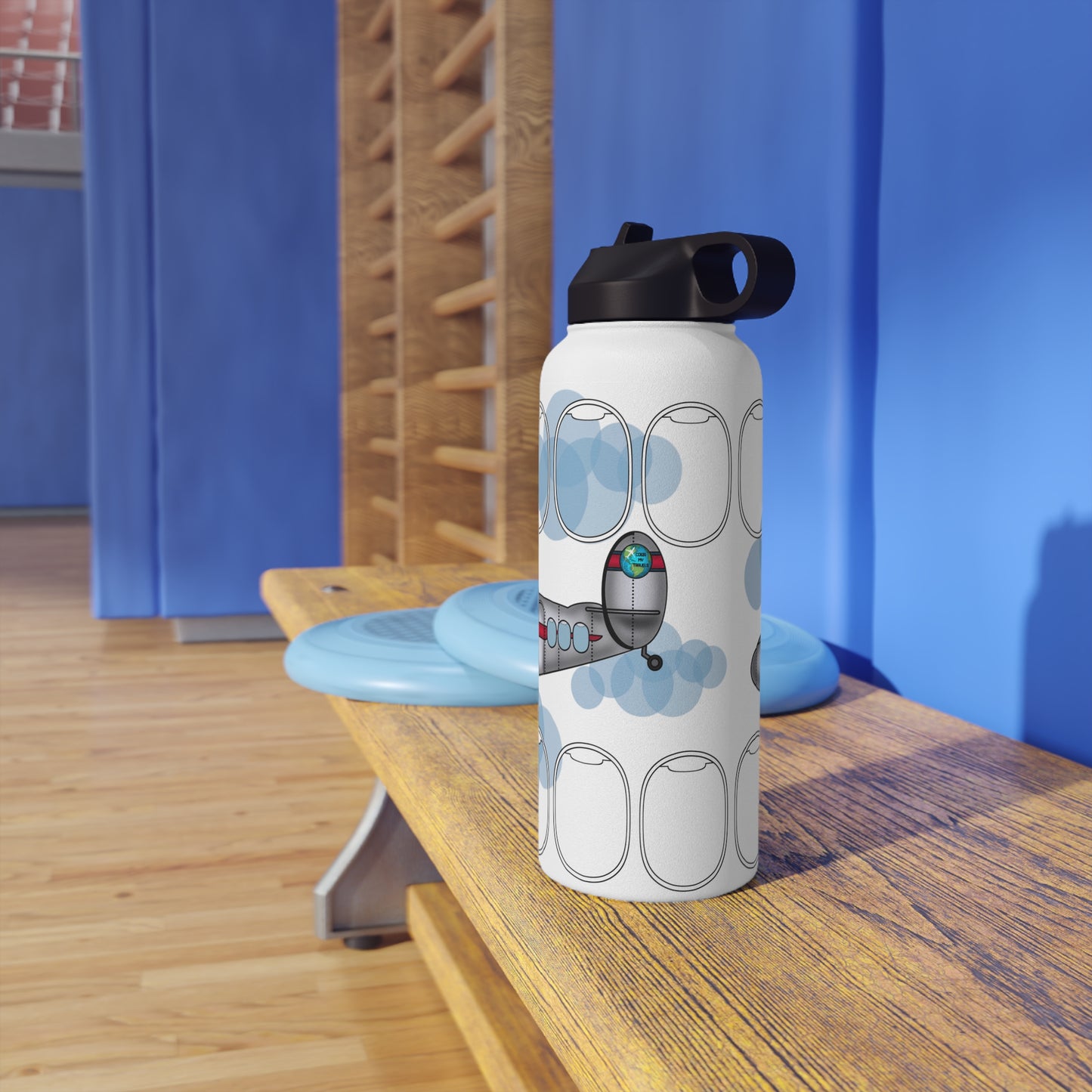 Window collection Stainless Steel Water Bottle, Standard Lid