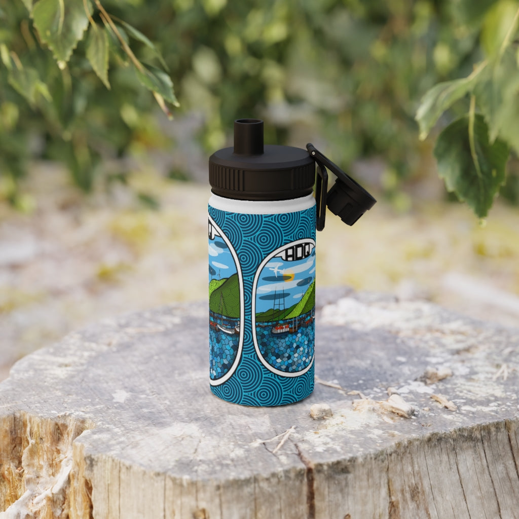 ADQ Kodiak Stainless Steel Water Bottle, Sports Lid