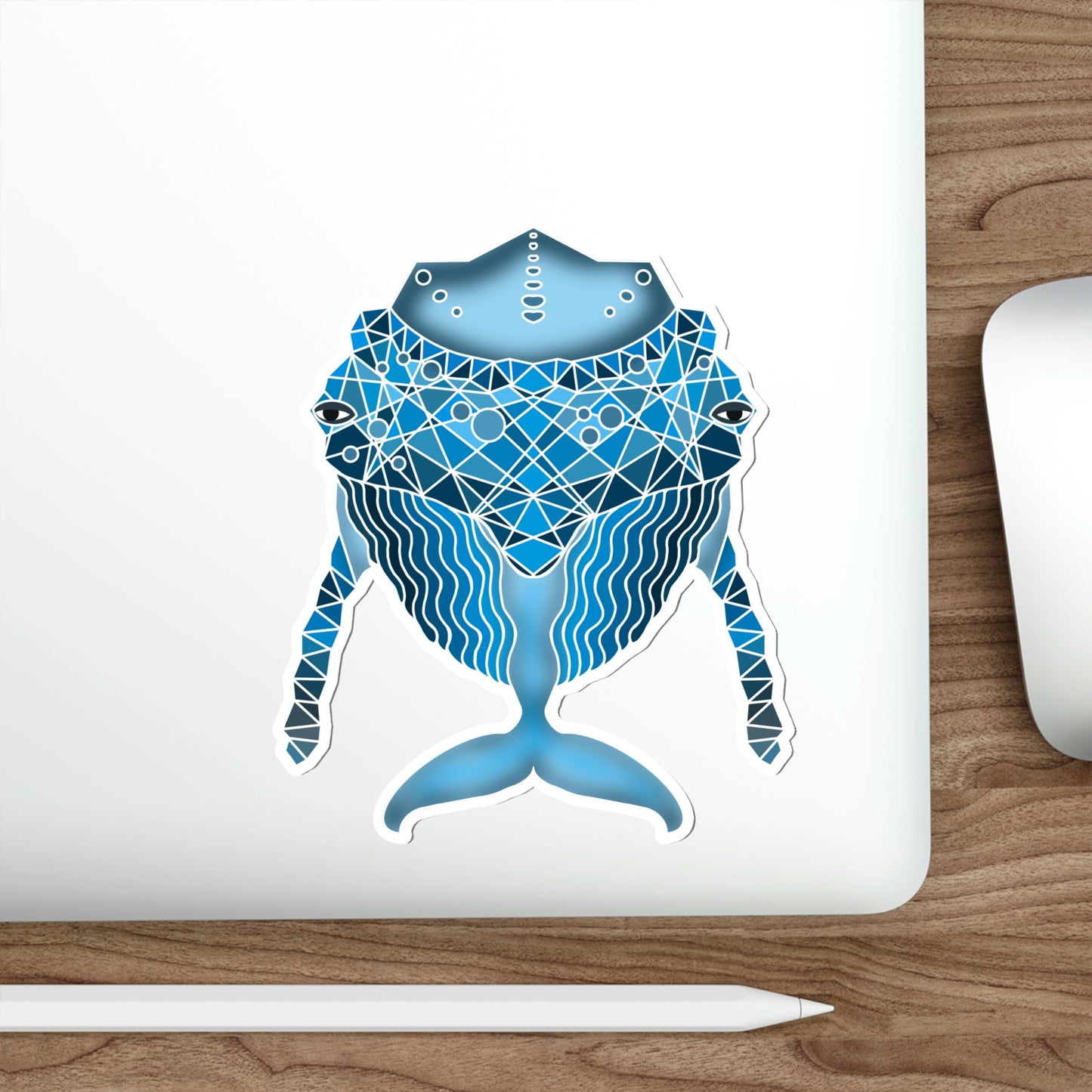 Blue whale Die-Cut Stickers