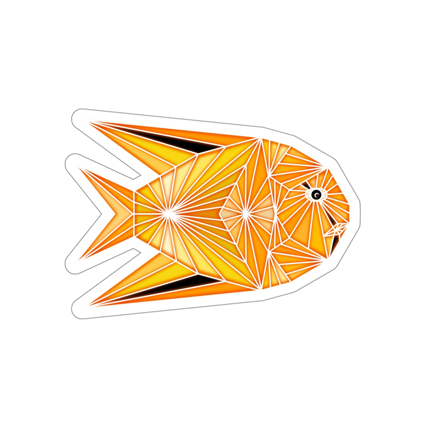 Yellow Fish Die-Cut Stickers