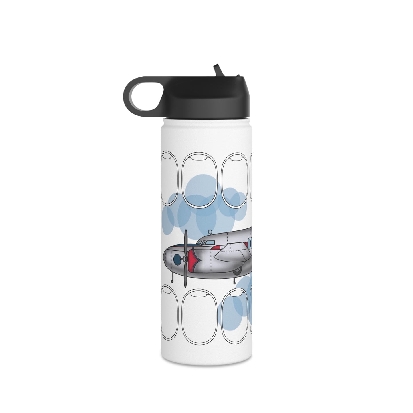 Window collection Stainless Steel Water Bottle, Standard Lid