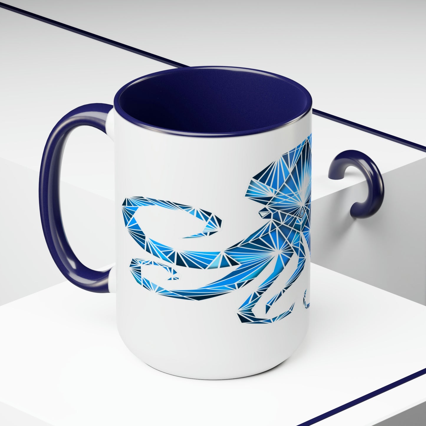 Two-Tone Coffee Mugs, 15oz