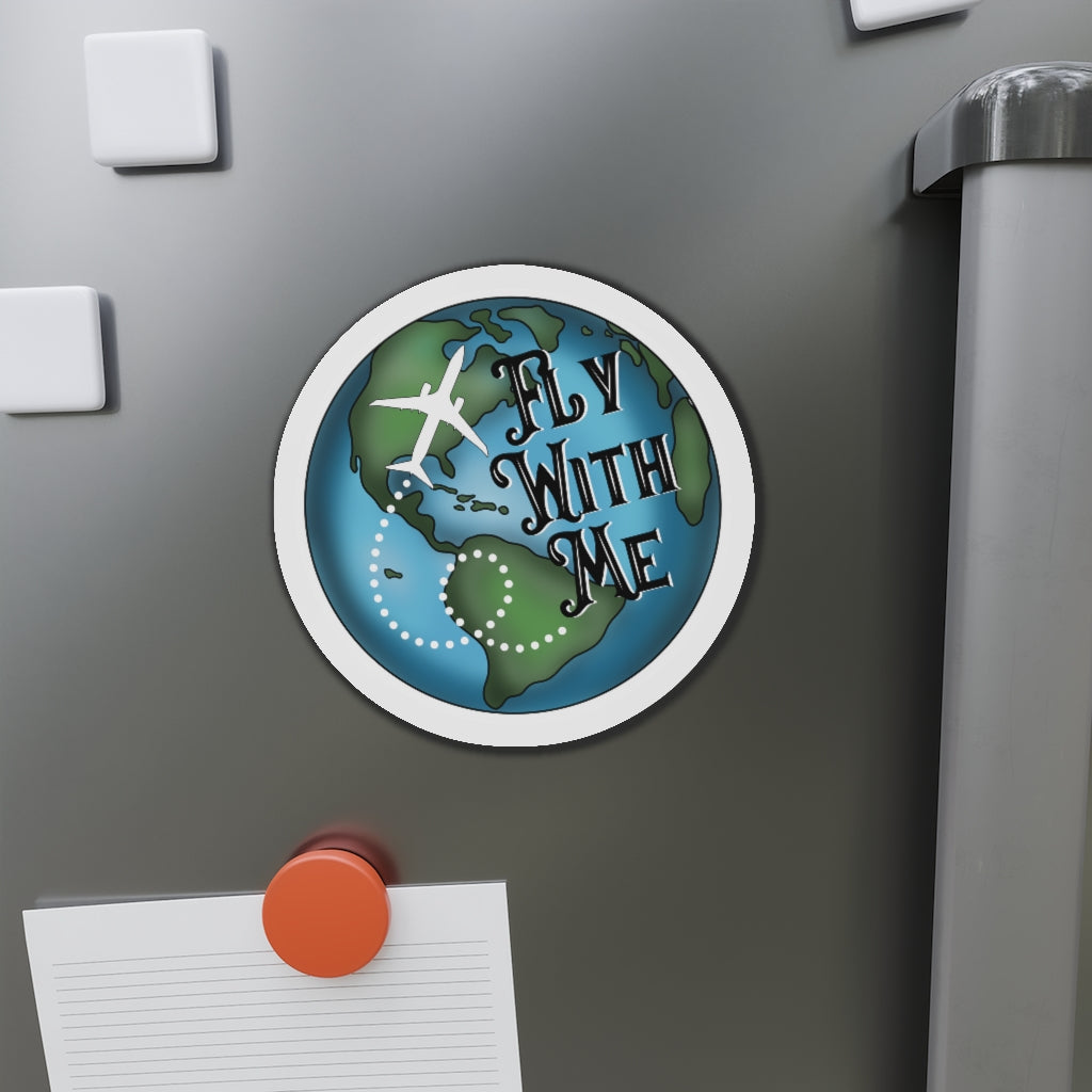 Fly with me Kiss-Cut Magnets