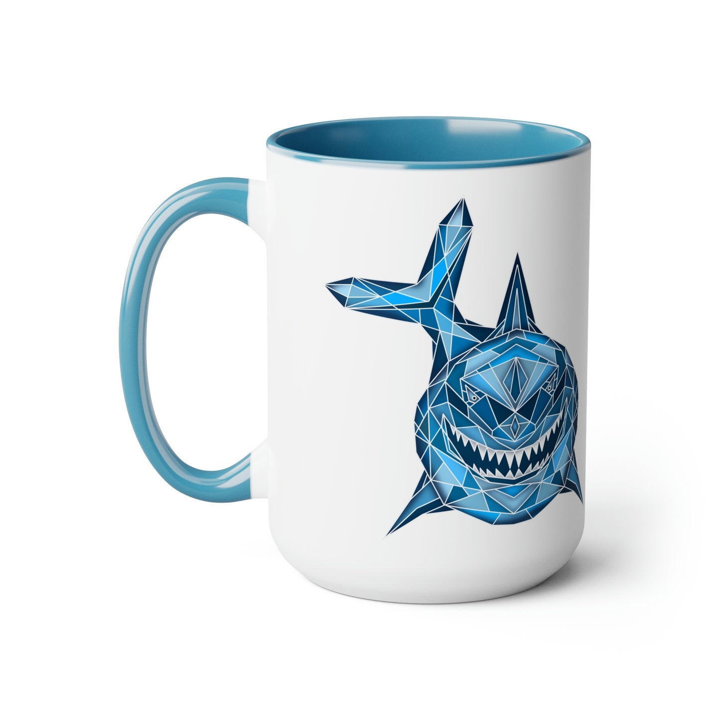 Shark Two-Tone Coffee Mugs, 15oz