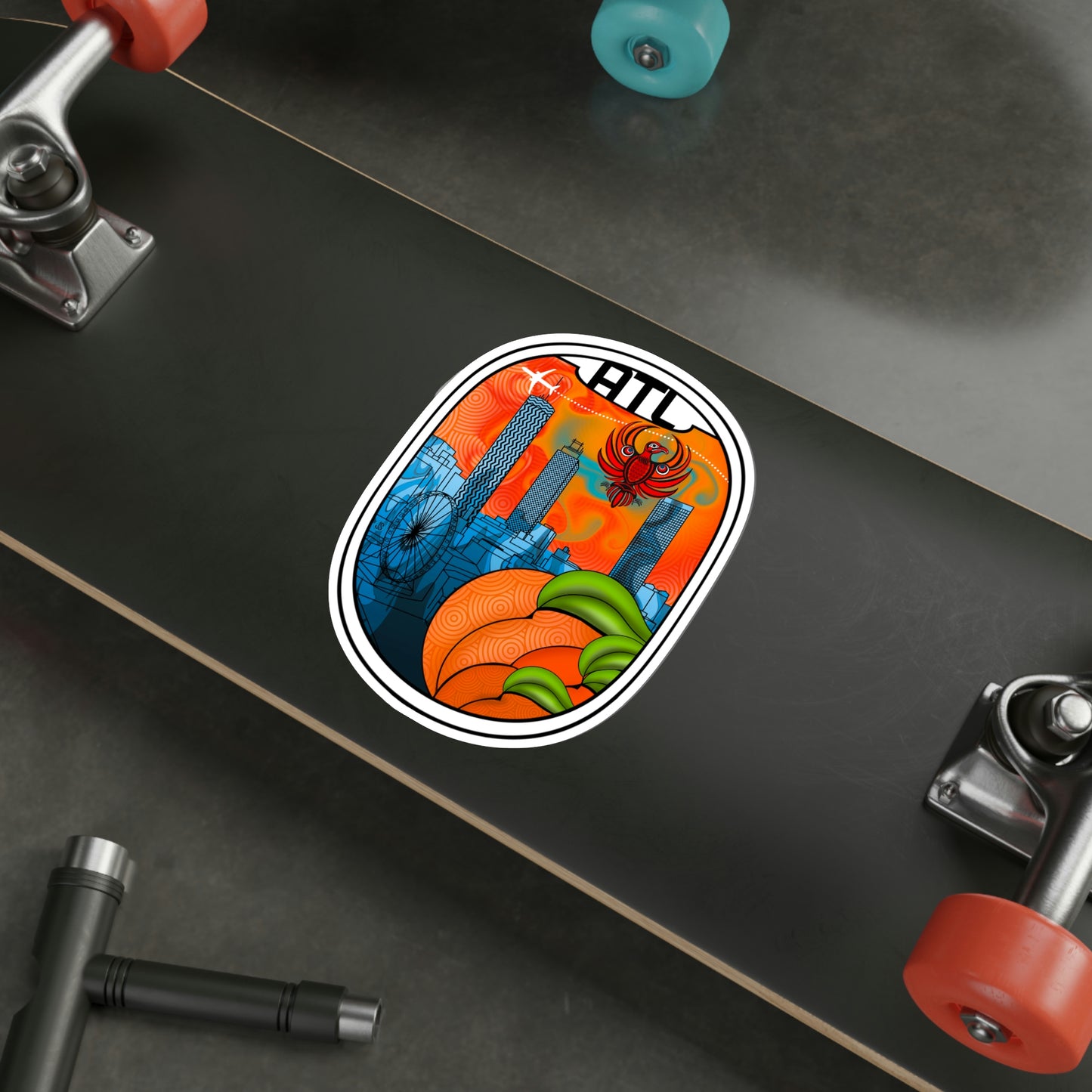 ATL - Atlanta Georgia Die-Cut Stickers