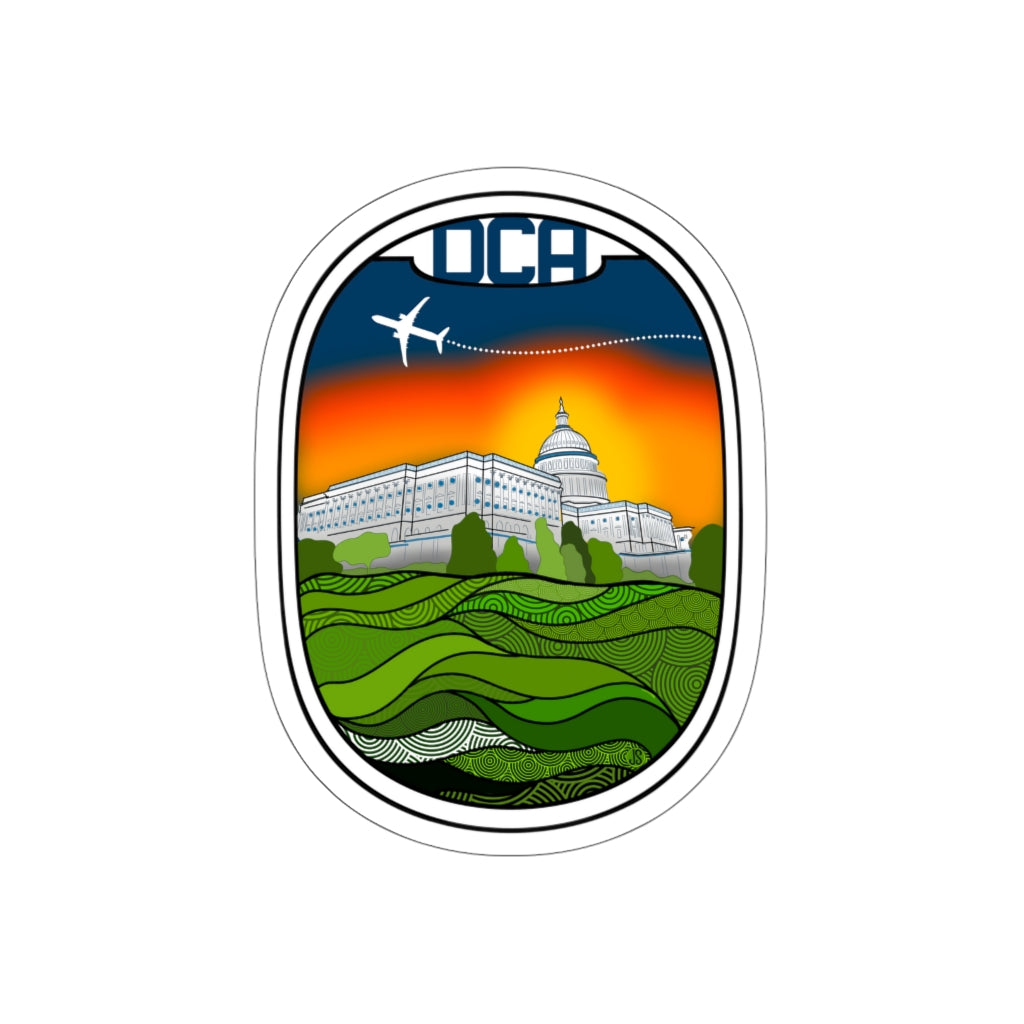 DCA Washington DC Die-Cut Stickers