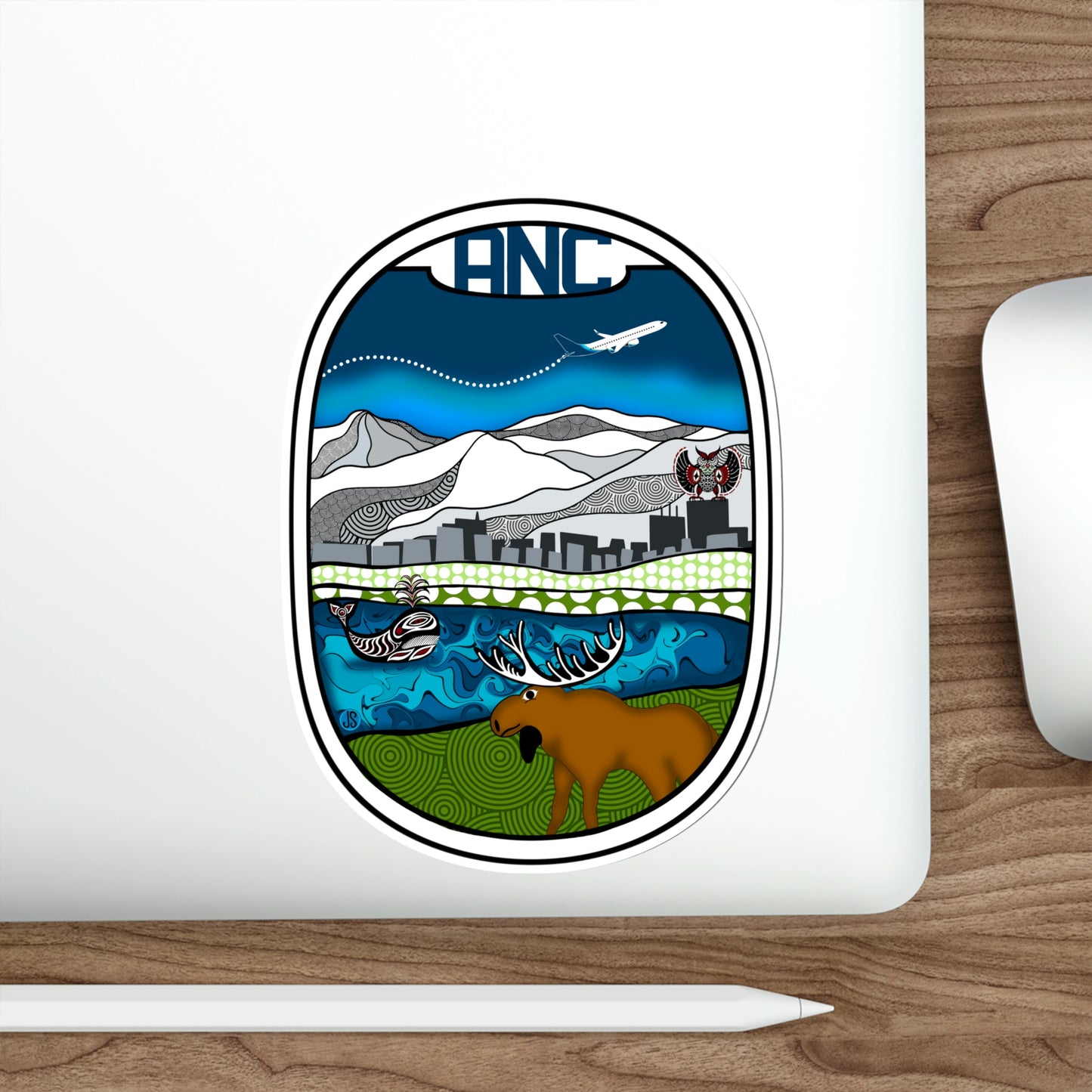 ANC Anchorage Die-Cut Stickers