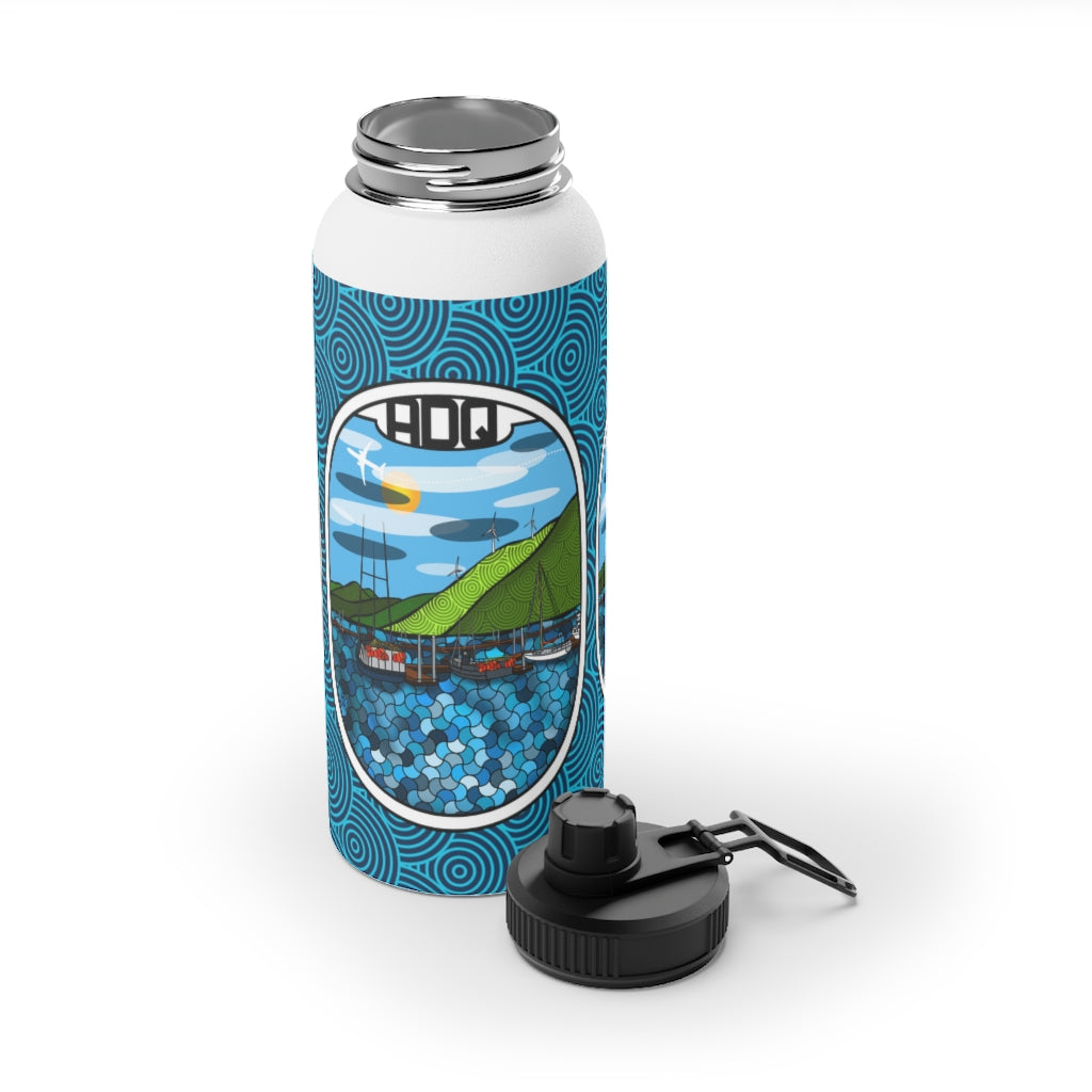 ADQ Kodiak Stainless Steel Water Bottle, Sports Lid