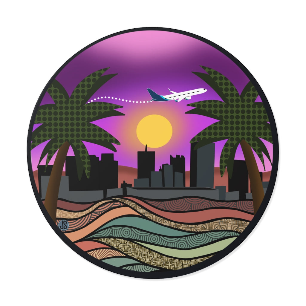 Phoenix Round Vinyl Stickers