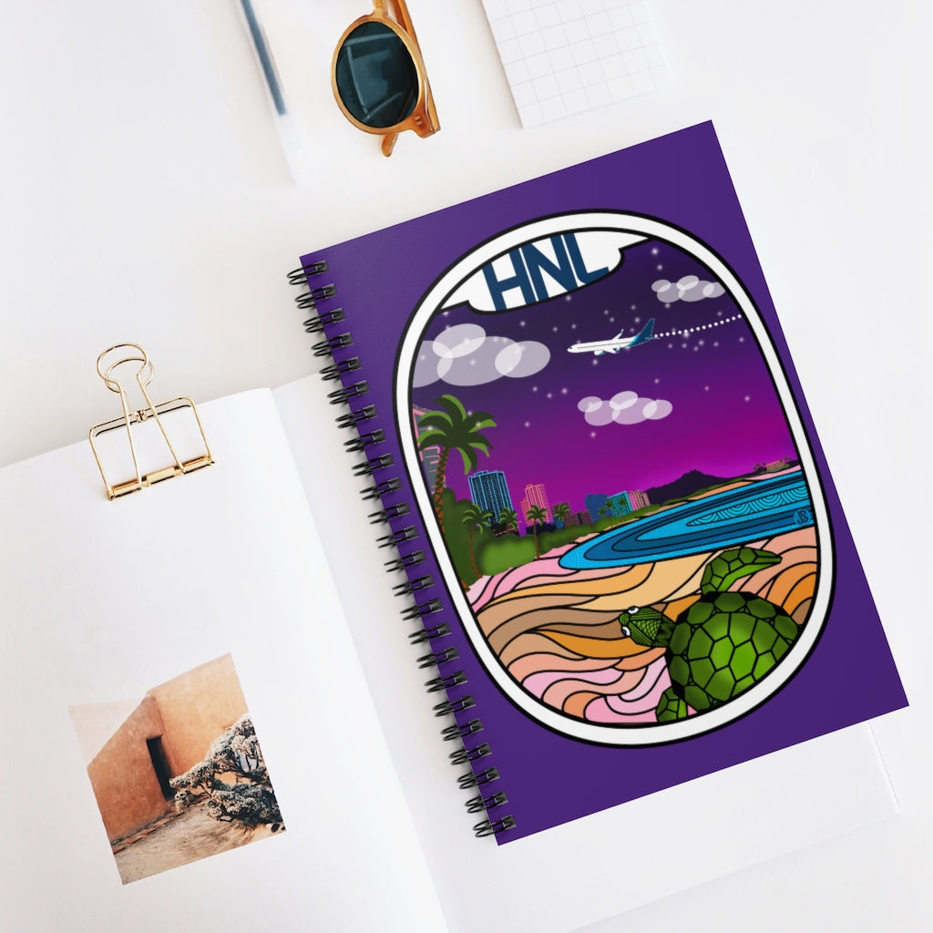 Honolulu Spiral Notebook - Ruled Line