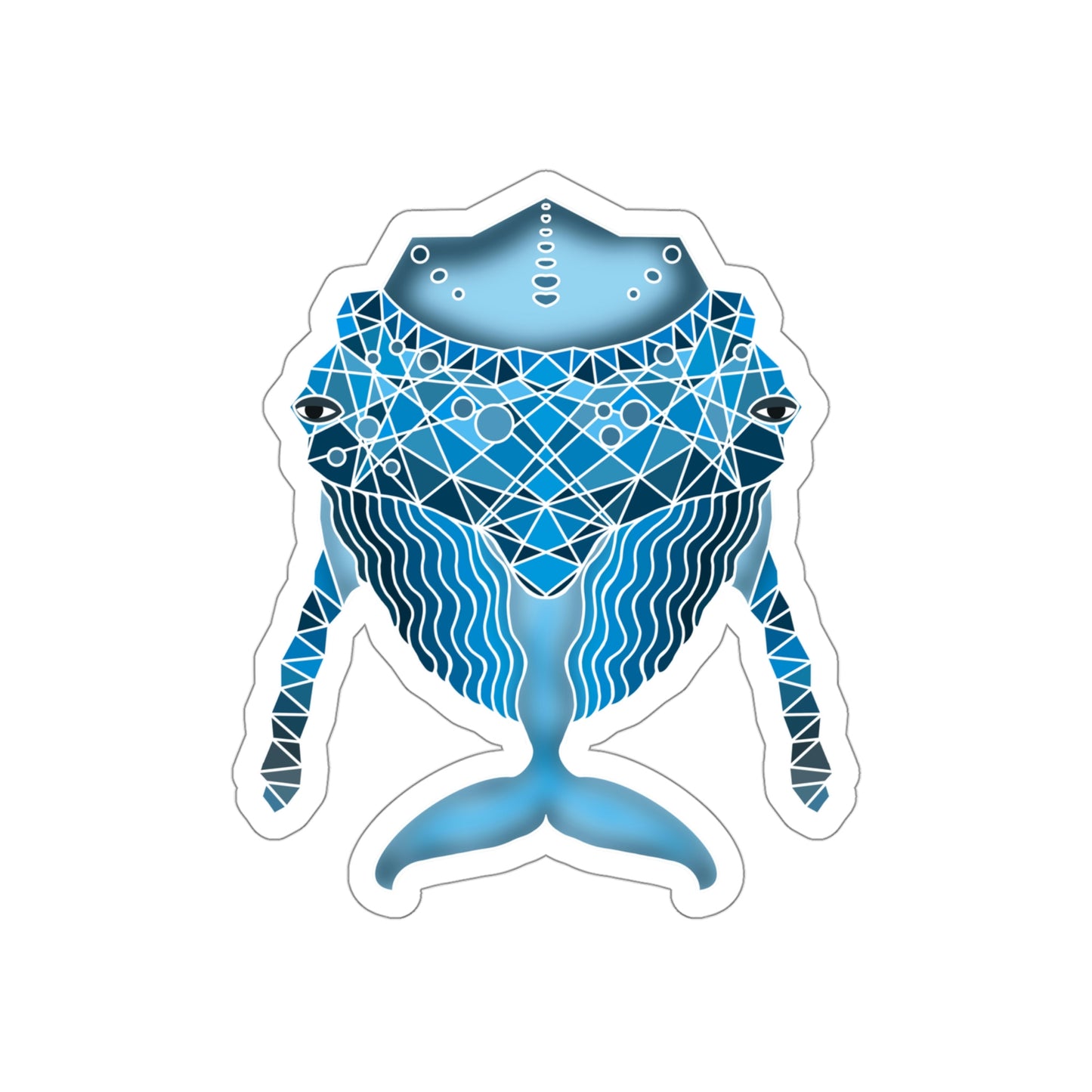 Blue whale Die-Cut Stickers