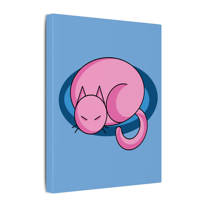 Pink Sleeping Kitty Cat