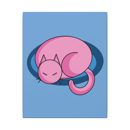 Pink Sleeping Kitty Cat