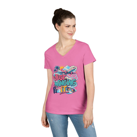 Just Winging It plane travel graphic T-Shirt | Vacation vibes, palm trees