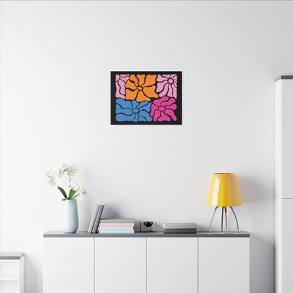 Retro Floral Canvas
