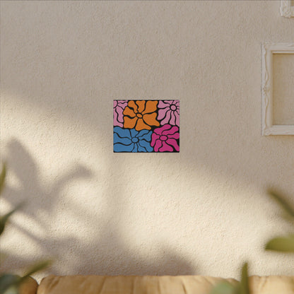 Retro Floral Canvas