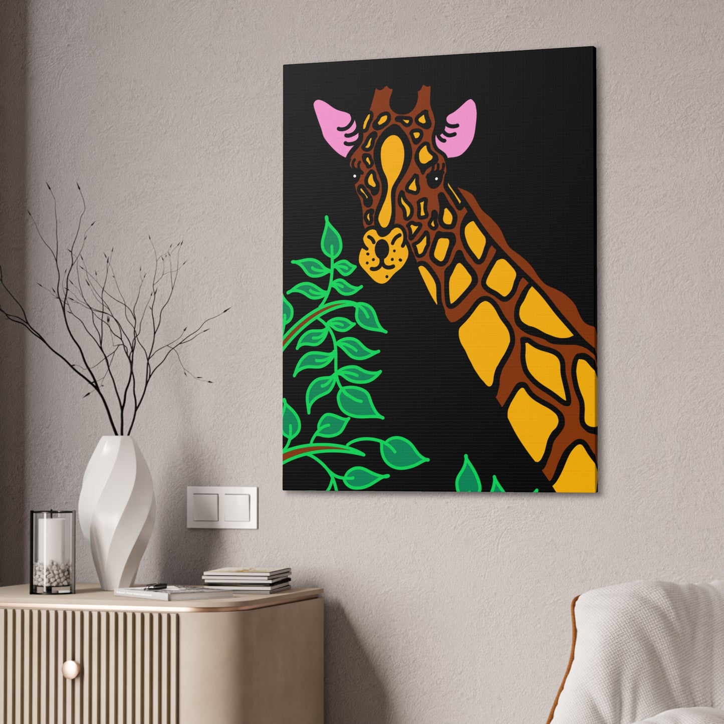Giraffe in the trees