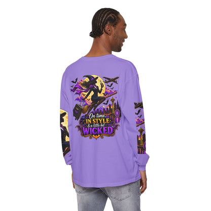 Witchy Long Sleeve Tee – "On Time, In Style & a Little Bit Wicked"