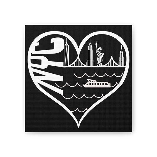 New York city skyline Heart