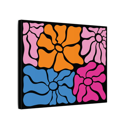 Retro Floral Canvas