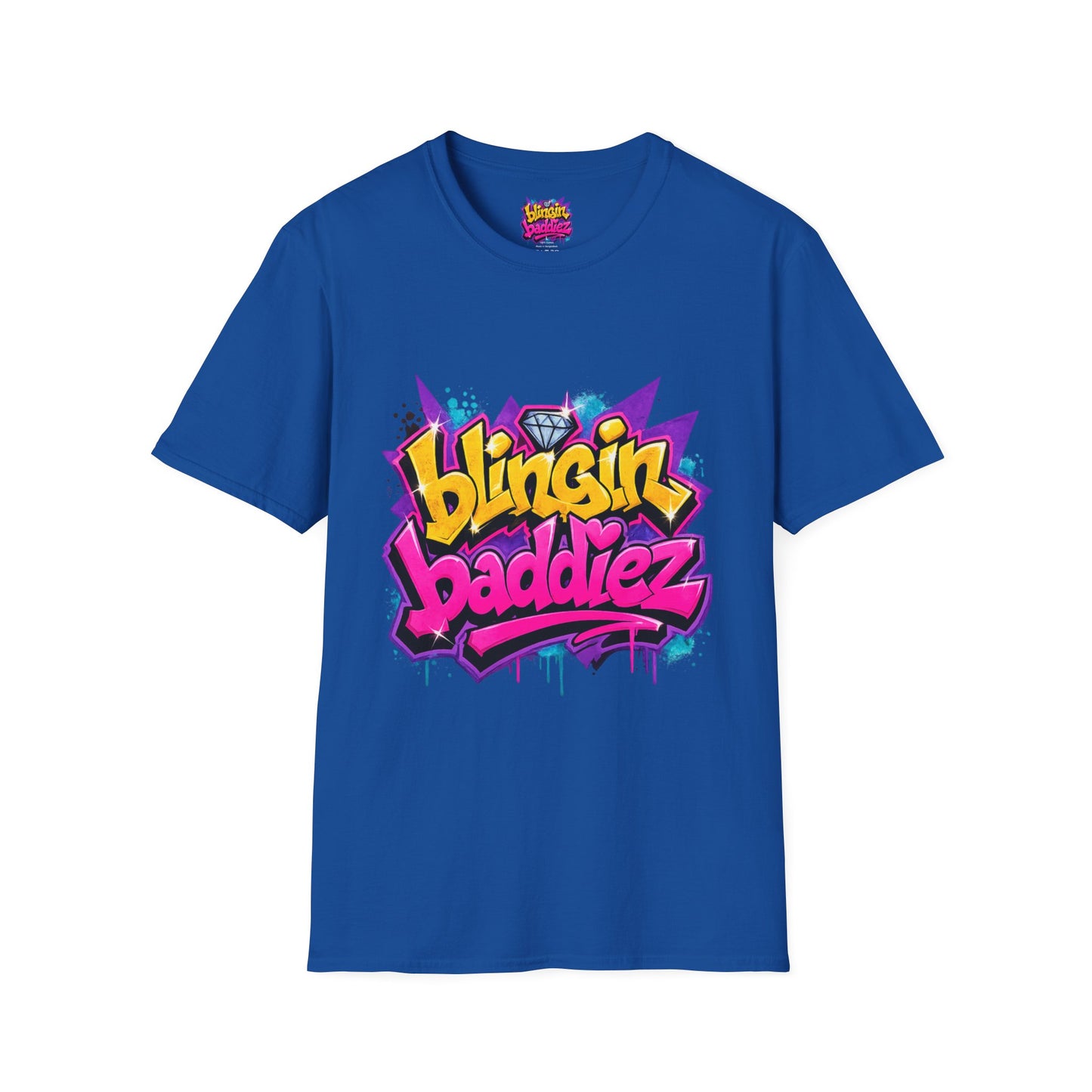 Blingin Baddiez Graffiti T-Shirt — Retro Hip-Hop Streetwear Tee
