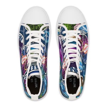 Sticker Women's High Top Sneakers