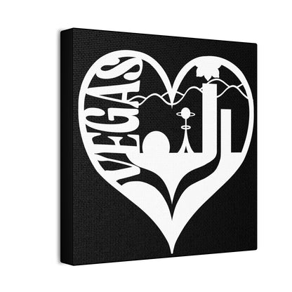 Las Vegas Heart Skyline Canvas