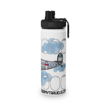 Lonestar Window Collection Stainless Steel Water Bottle, Sports Lid