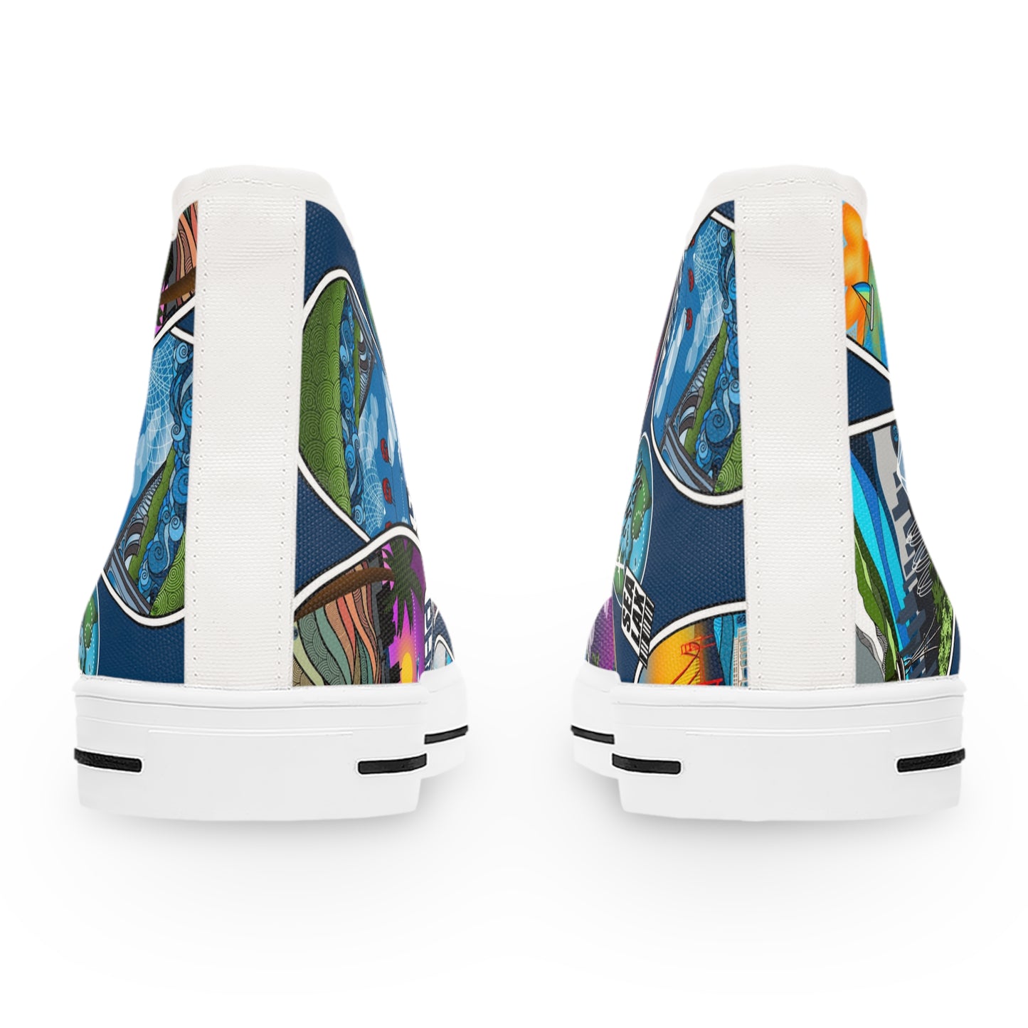 Sticker Women's High Top Sneakers