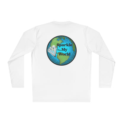 Sparkle My World Unisex Long Sleeve Tee, Gift for Travelers, Eco-Friendly Apparel, Positive Vibes Shirt, Travel Enthusiast Top