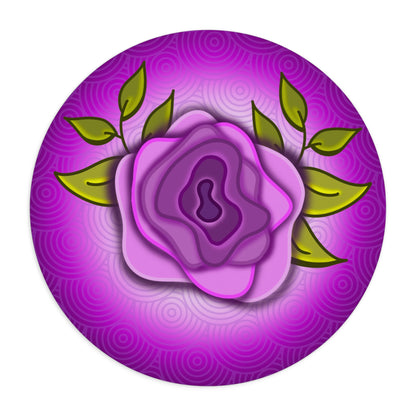 Modern purple rose Mouse Pad