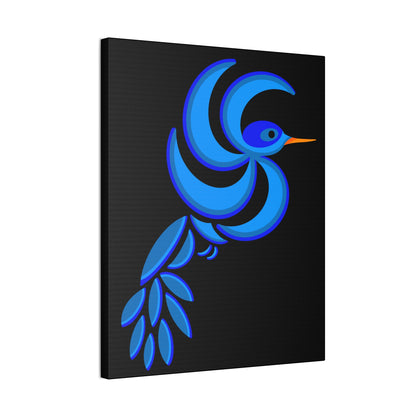Bold Blue Hummingbird Canvas Print