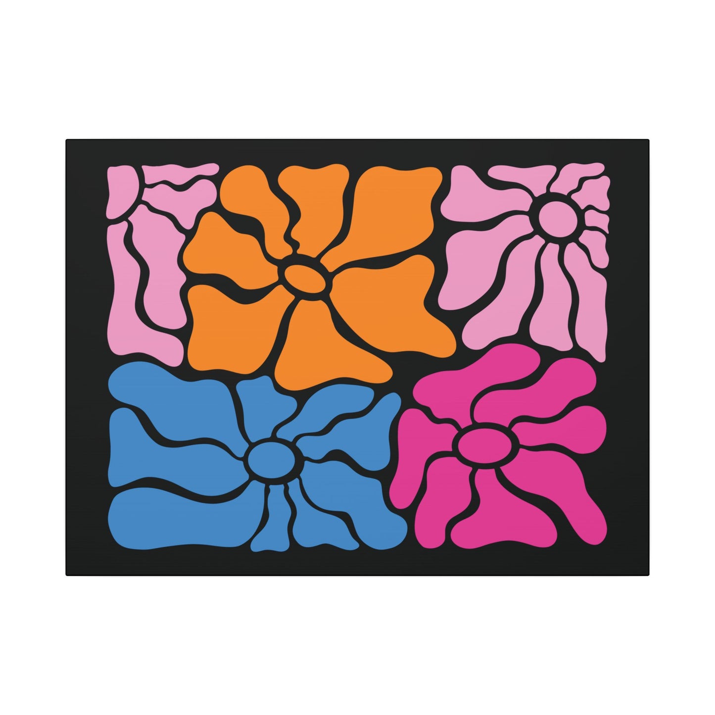 Retro Floral Canvas