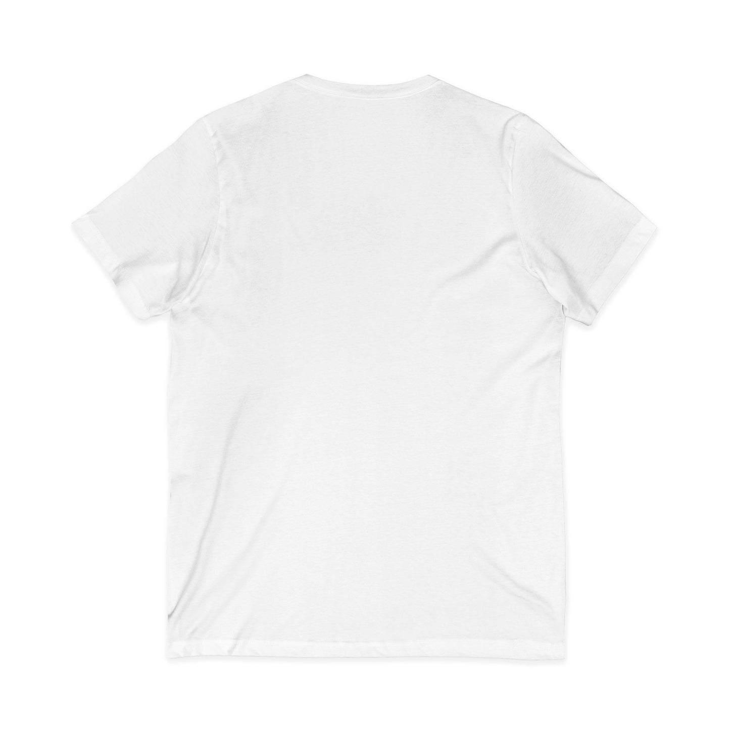 Travel Ghost V-Neck Tee — Cute Flight Attendant Ghost with Luggage Graphic