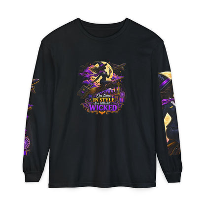 Witchy Long Sleeve Tee – "On Time, In Style & a Little Bit Wicked"